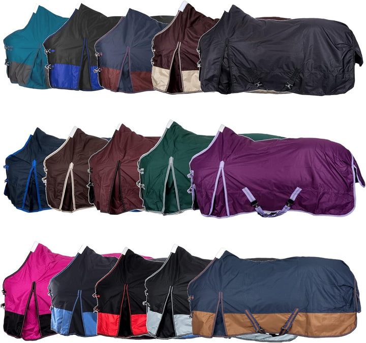 RL24 - Weidedecke Winterdecke 600D BASICLINE mit Nylonfutter, Polarfleecefutter oder Füllung in 100g