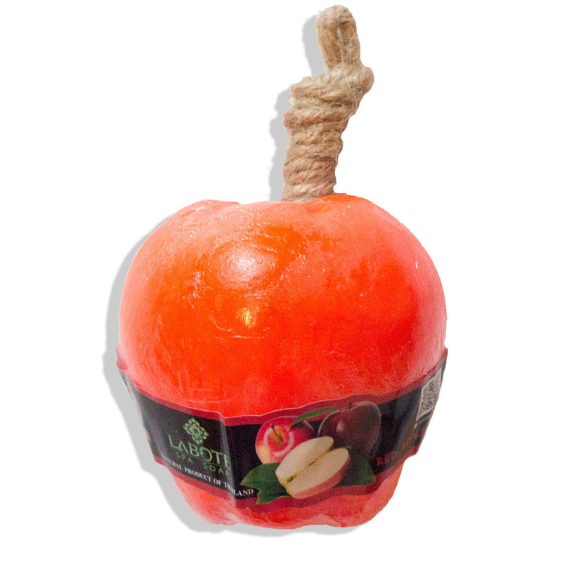 LABOTE Handgemachte thailändische Bio Naturseife Apfel Rot mit typischem Duft, 10 Stück, 1000 g