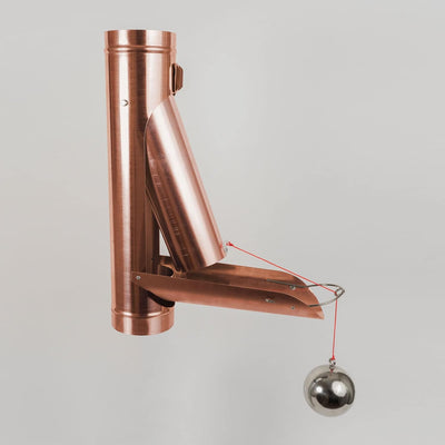 Florantia Regenwasserklappe Kupfer automatisch mit Schwimmer DN 100 inkl. Adapter Regenrohrklappe mi