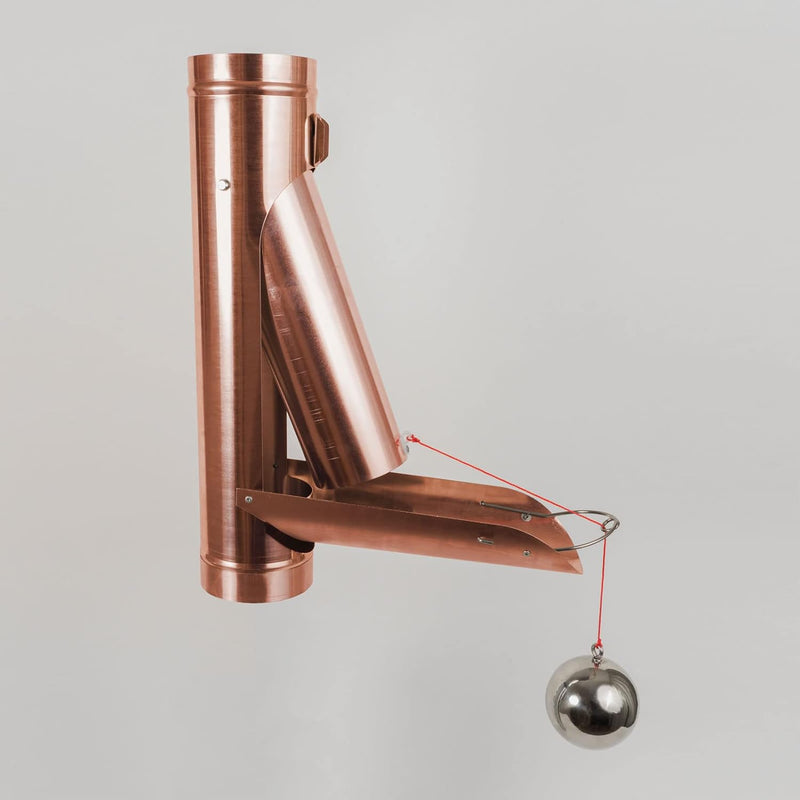 Florantia Regenwasserklappe Kupfer automatisch mit Schwimmer DN 100 inkl. Adapter Regenrohrklappe mi