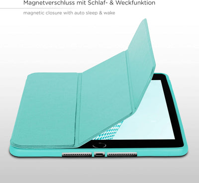 ONEFLOW Hülle kompatibel mit iPad 7 / iPad Air 3 (2019) - Dünne Schutzhülle mit Ständer und Auto Sch