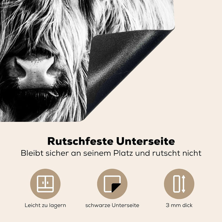 KitchenYeah© Herdabdeckplatte Einteilig Küche Herdabdeckung Ceranfeld Herdabdeckplatten Anti Rutsch