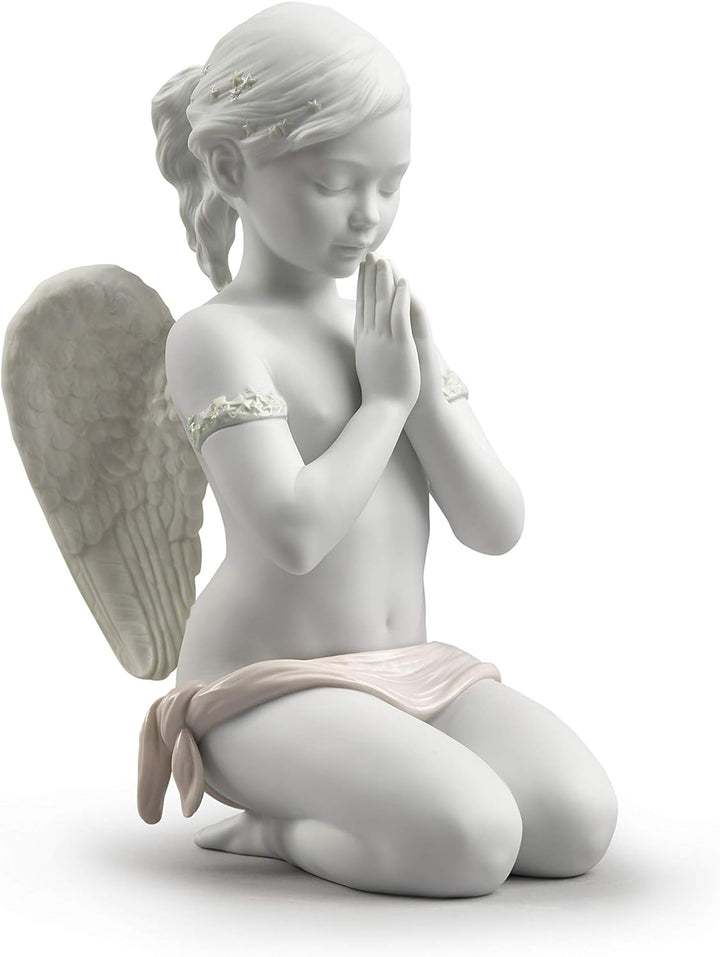 LLADRÓ Engel-Figur Himmlisches Gebet. Engel. Porzellan.