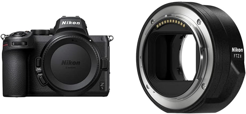 Nikon Z 5 Spiegellose Vollformat-Kamera + NIKON FTZ II (Adapter für F-Mount Objektive auf Z-Mount Ka