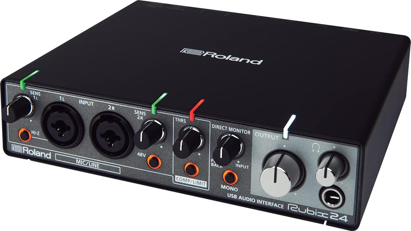 Roland RUBIX24 hochauflösendes Interface mit 2 Ein- und 4 Ausgängen, Hi-Res Interface für Mac, PC un