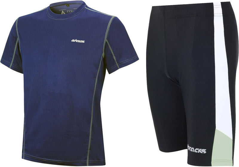 Airtracks Funktions Laufset - Laufhose Kurz + Laufshirt Kurzarm Pro Air - Atmungsaktiv – Schnelltroc