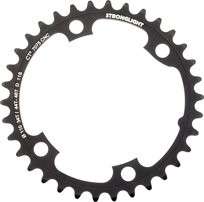 Stronglight Unisex – Erwachsene Dura-Ace/DI2 ct² Kettenblat, schwarz, 1size