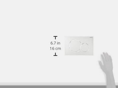 Geberit 115770115 Betätigungsplatte Sigma01, Kunststoff für 2-Mengen-Spülung 1 Stück Weiss, Weiss