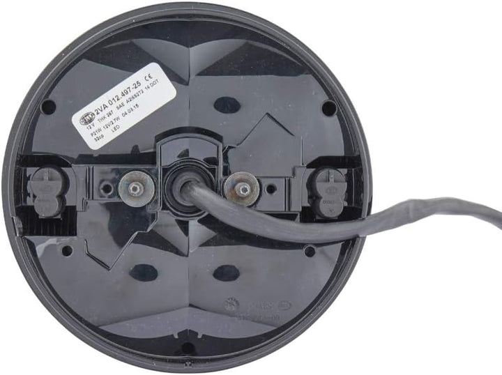 HELLA - Heckleuchte - Hybrid - 12V - Anbau/geschraubt - Lichtscheibenfarbe: rot - LED-Lichtfarbe: ro