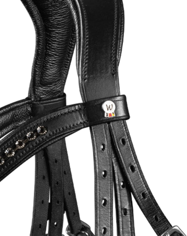 WALDHAUSEN Trensenzaum X-Line New Shape II, WB, schwarz
