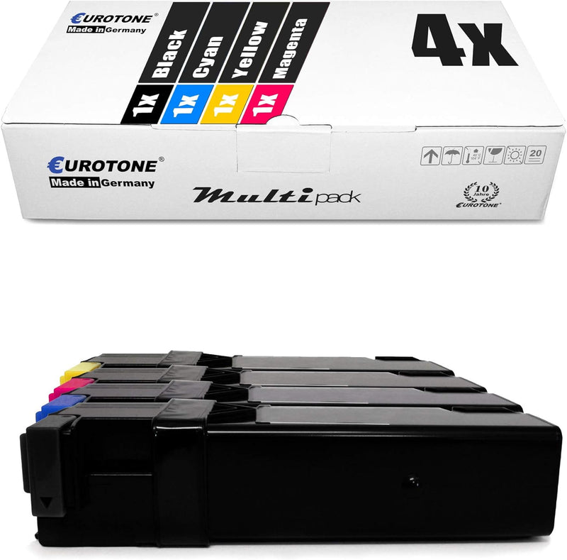4X Müller Printware Toner für Xerox Workcentre 6505 DN N ersetzt Schwarz Blau Rot Gelb Set aus 4, Se