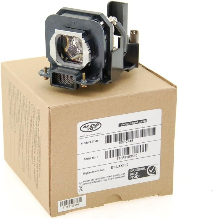 Alda PQ Professionell, Beamerlampe kompatibel mit Panasonic ET-LAX100, PT-AX100, PT-AX100E, PT-AX100