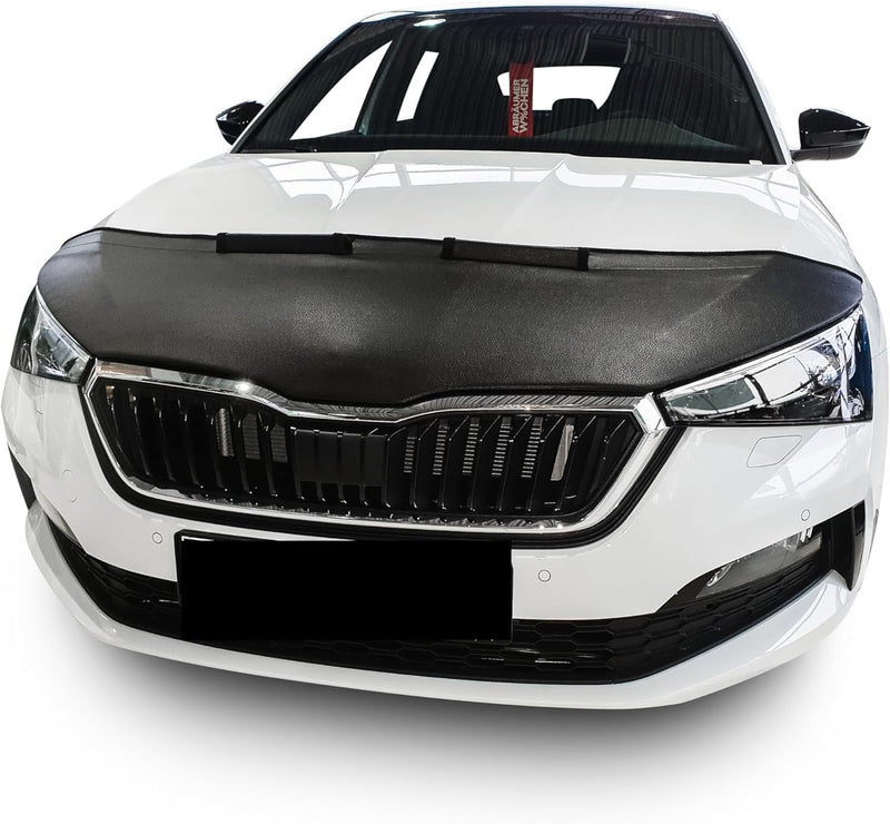 AB3-00440 Carbon Optik AUTO-BRA kompatibel mit Skoda Scala Bj. ab 2018 Haubenbra Steinschlagschutz T