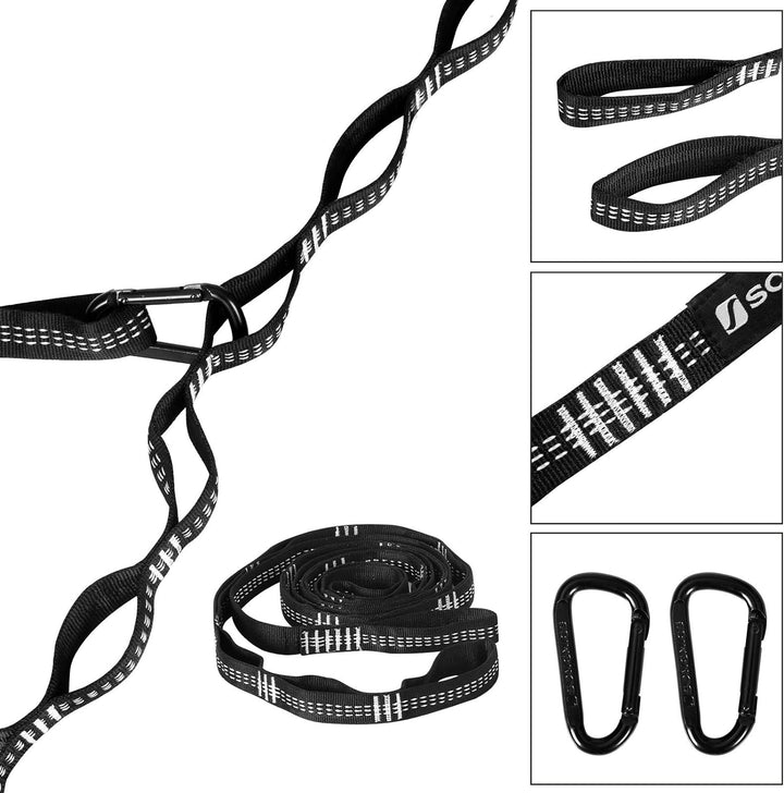 SONGMICS Hängematte ultraleicht, für 2 Personen, aus Ripstop-Nylon, bis 300 kg belastbar, 300 x 200