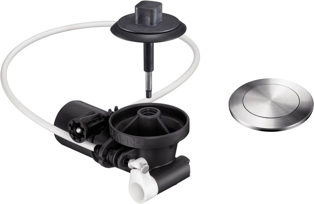 BLANCO PushControl Edelstahl Nachrüstset, Die Flache und intuitive Fernbedienung für InFino Ablaufsy