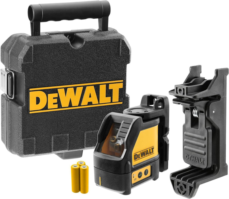 Dewalt Kreuzlinienlaser DW088CG (Grüner Laser, Laserklasse 2, selbstnivellierenden, ¼“ Stativaufnahm