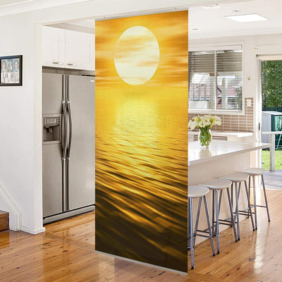 Bilderwelten Raumteiler Golden Sunrise 250x120cm inkl. transparenter Halterung 250x120cm incl. trans