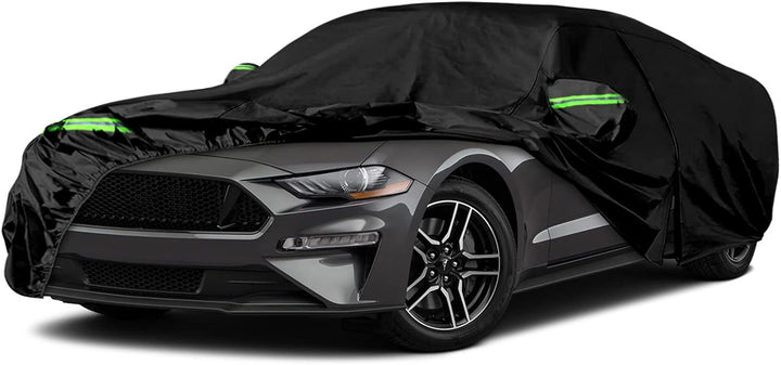 wasserdichte Autoabdeckung Kompatibel mit Ford Mustang 2005-2023, Allwetter Autoabdeckungen mit Reis