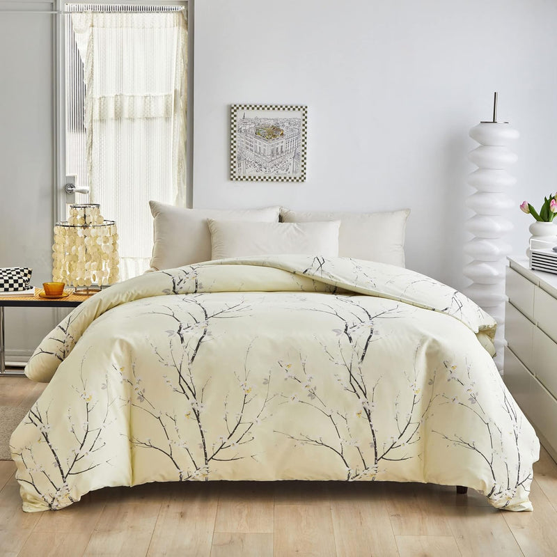 OLDBIAO Bettwäsche 240x220 cm Set, Mikrofaser Bettbezug 240x220cm und Kissenbezüge 80x80cm, Ästhetis