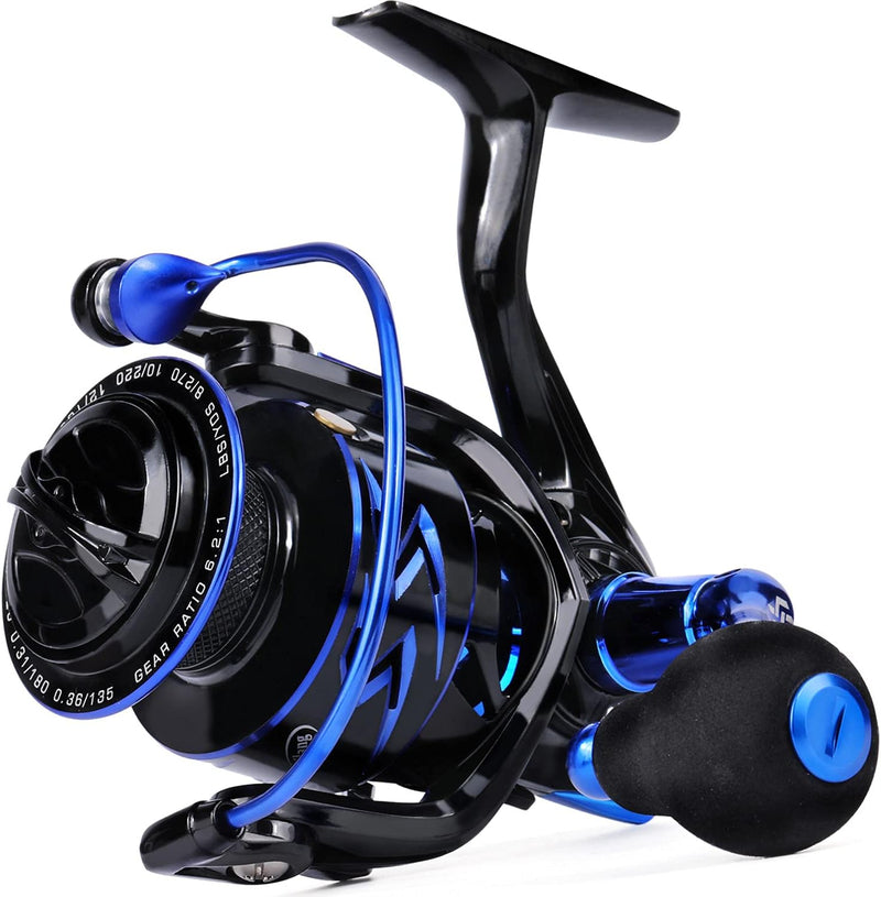 Sougayilang Angelrute und Rolle Combos, Kohlefaser Teleskop Angelrute 12 +1 BB Spinning Reel mit Tra