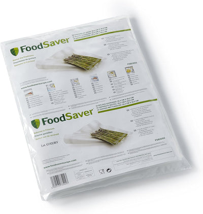 Foodsaver FSB3202-I Folienbeutel 32 Stück 28x36 cm/Vakuumrollen für lebensmittel/Vakuumierer/Sous-Vi