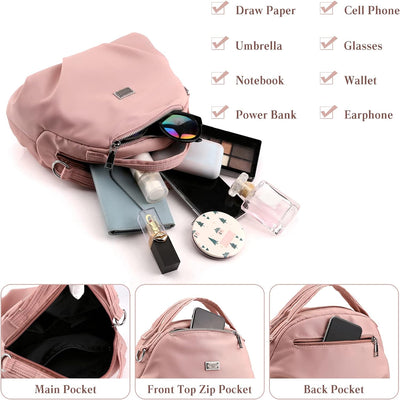 CORIOS Damen Schultertasche Nylon Handtasche Casual Umhängetasche Leicht Henkeltasche Tragetasche Wa