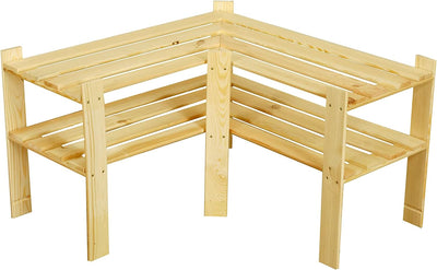 MODO24 Holzregal 2 Böden 50x85x38 Kellerregal Lagerregal Bücherregal B-09 HIT !