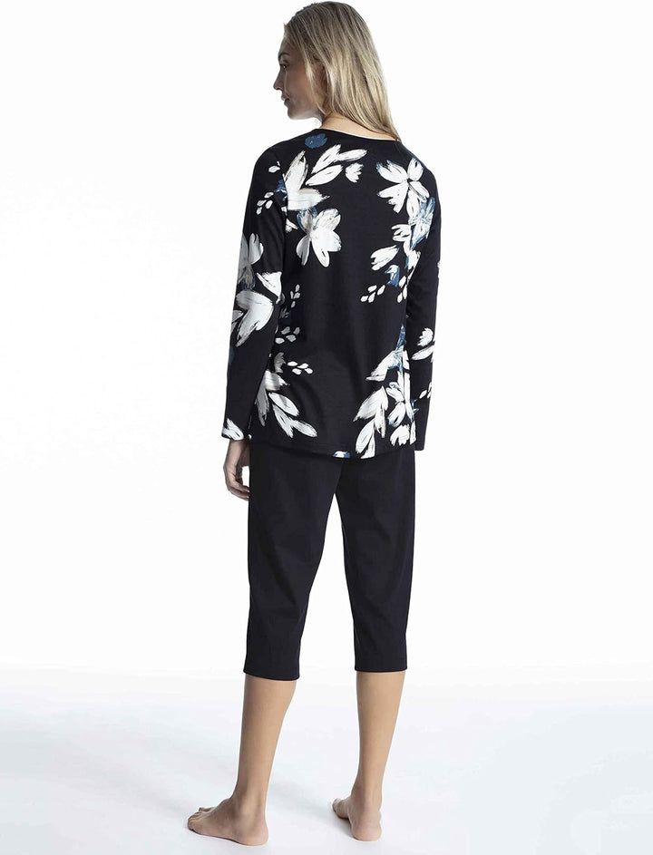Damen Pyjama 3/4-Länge midnight b XS