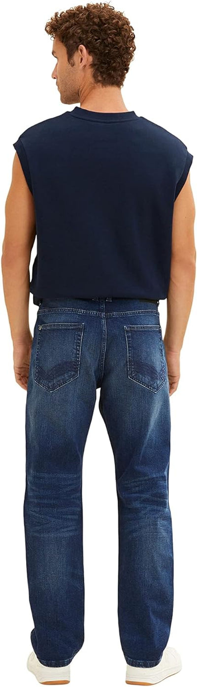 TOM TAILOR Herren Trad Relaxed Jeans 29W / 32L 10120 - Used Dark Stone Blue Denim, 29W / 32L 10120 -