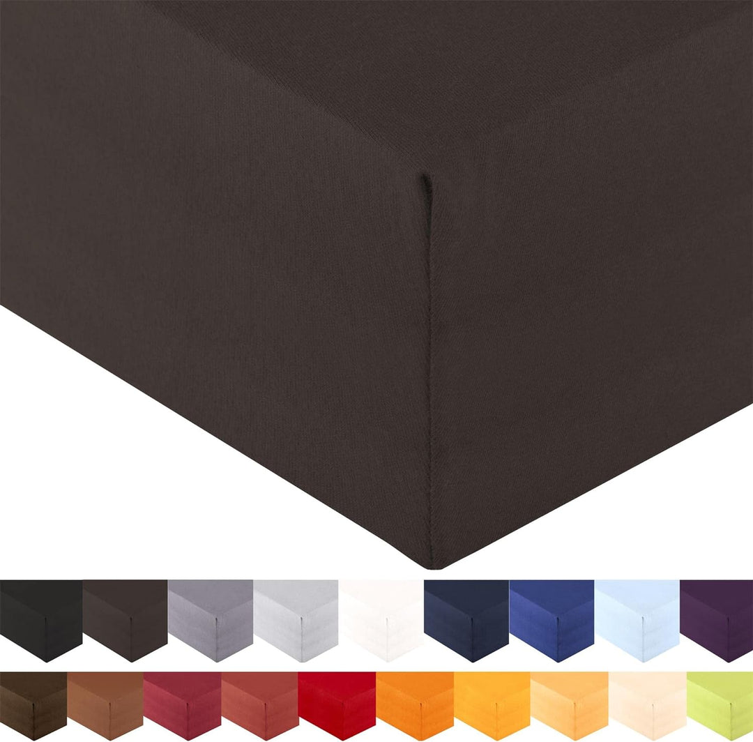 aqua-textil Royal XL Spannbettlaken Boxspringbett Wasserbett 200x220-220x240 cm anthrazit 210g/qm Je
