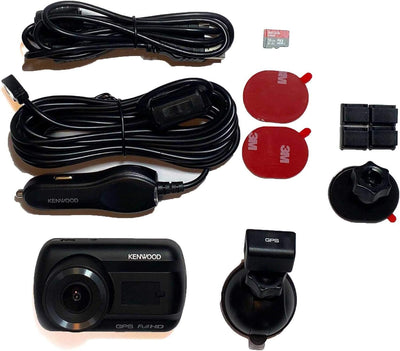 Kenwood DRV-A201 Full-HD-Dashcam mit 3-Achsen G-Sensor und GPS, inkl. 16GB Micro SD-Karte DRV-A201 S