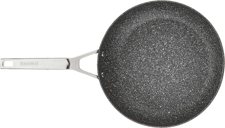 Monxi Mineral- Aluminium Stielpfanne 28 cm,geeignet für alle Arten von Küchen Auch Induktion, 28 cm