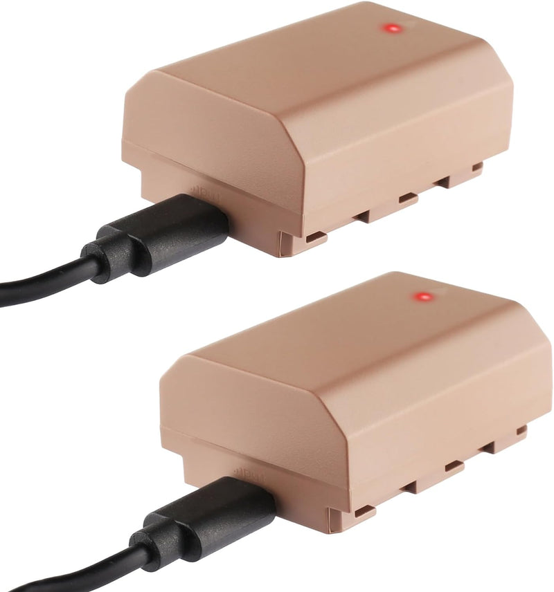 2X Blumax Gold Akku ersetzt Sony NP-FZ100 (2250mAh) mit USB Typ-C Ladebuchse - NTC-Sensor & V1-Gehäu