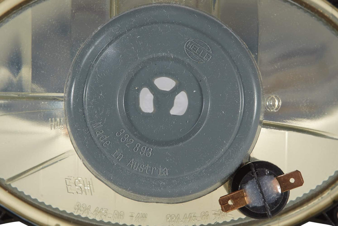 HELLA - Halogen-Scheinwerfereinsatz, Hauptscheinwerfer - 12/24V - Lichtscheibenfarbe: glasklar - bei