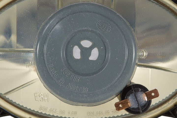 HELLA - Halogen-Scheinwerfereinsatz, Hauptscheinwerfer - 12/24V - Lichtscheibenfarbe: glasklar - bei