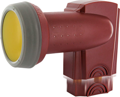 Schwaiger extrem hitzebeständig Sun Protect Twin-LNB Ziegelrot