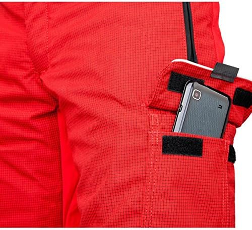 Pfanner 101761/XL Schnittschutzhose Ventilation Grösse XL in rot/schwarz, XL