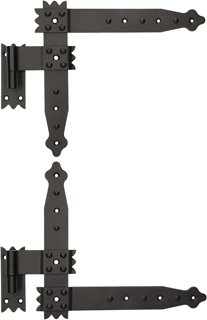 KOTARBAU® Winkelband 250 x 230 mm mit Kloben Fensterladenband Winkelscharnier Türband Torband Schwar