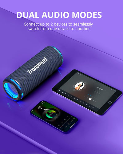Tronsmart T7Lite Bluetooth Lautsprecher mit Dual Treiber Starkem Bass, IPX7 Wasserdicht, Stereo-Soun