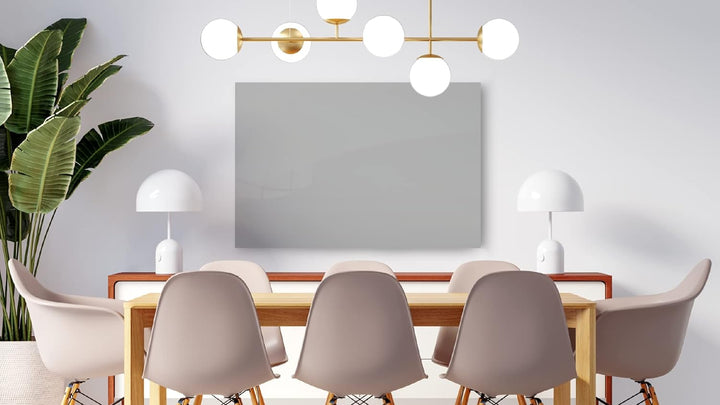 ALLboards Glasboard Magnetisch Grau 60x40cm, Rahmenlos, Glastafel, Magnettafel, Gehärtetes Glas, Gra