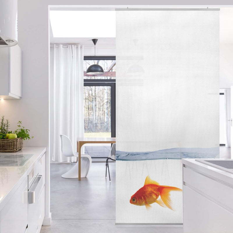 Bilderwelten Raumteiler Goldfisch 250x120cm inkl. transparenter Halterung 250x120cm incl. transparen