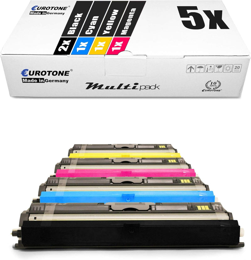 5X Müller Printware Toner für Epson Aculaser CX 16 DTNF NF DNF ersetzt S050554 - S050557 Set aus 5,