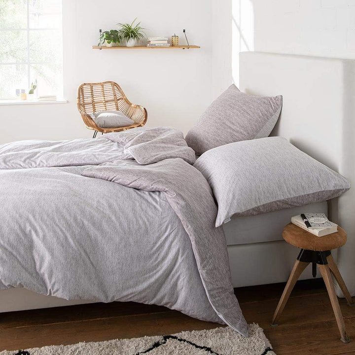 ESTELLA Mako Interlock Jersey Bettwäsche Emil leinen 1 Bettbezug 155 x 220 cm + 1 Kissenbezug 80 x 8
