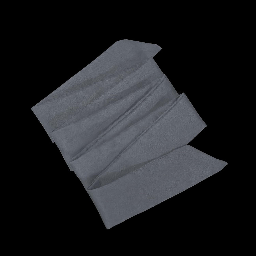 ESLIR Gardinen mit Ösen Vorhänge Transparent Wohnzimmer Ösenschal Modern Bestickt Voile Grau BxH BxH