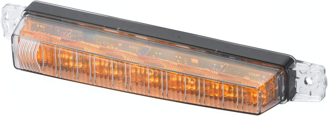 HELLA - Blinkleuchte - LED - 24V - Anbau/geschraubt - Lichtscheibenfarbe: glasklar - Kabel: 400mm -
