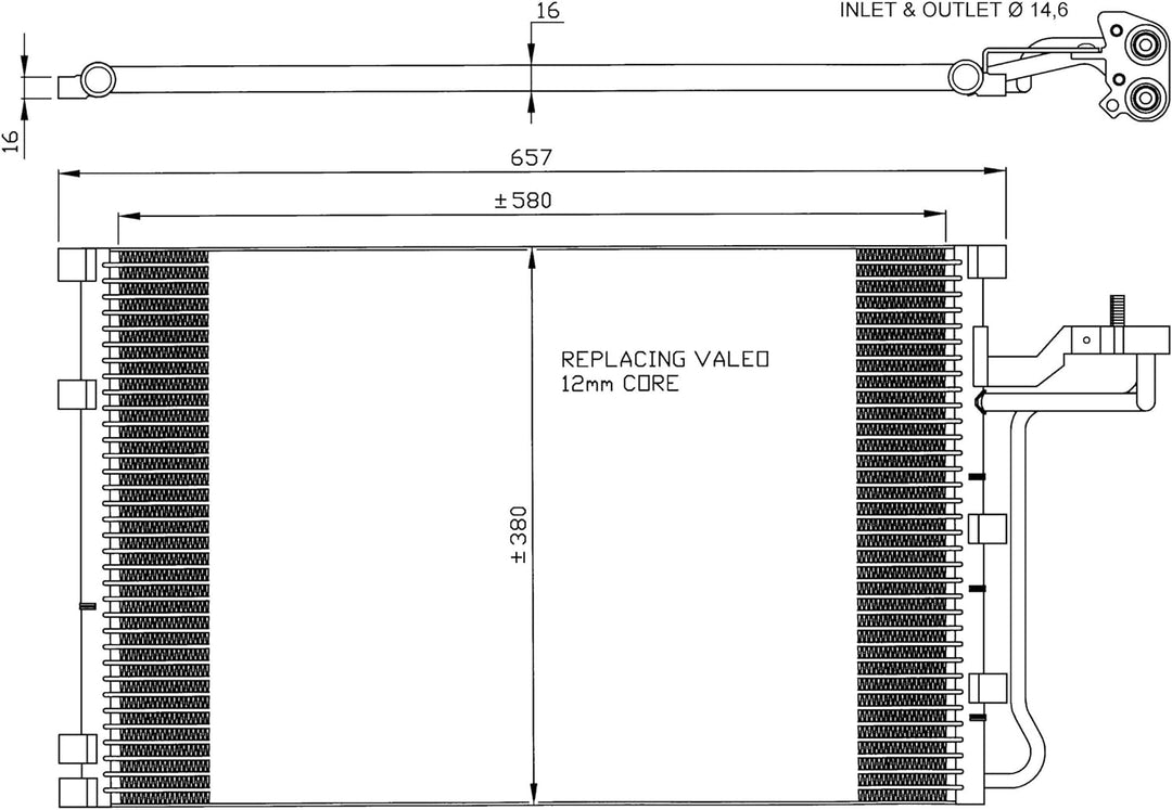 NRF 35616 Kondensator, Klimaanlage