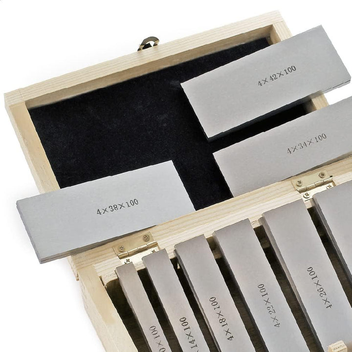 Parallelunterlagen Set 18-teilig 100mm 9 Paar Schraubstockunterlage Fräsunterlage