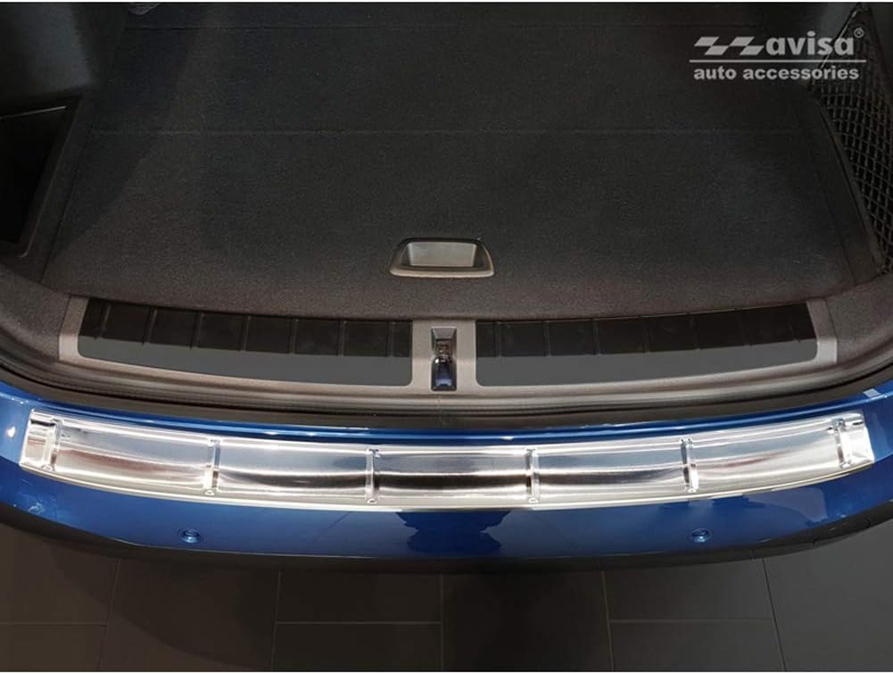 Avisa Edelstahl Heckstossstangenschutz kompatibel mit BMW X1 (F48) M-Paket 2015-2022 'Ribs'