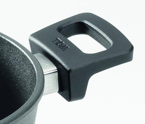 Woll 1024N Titanium Nowo Gussbräter viereckig 24 x 24 cm, 10 cm hoch, 4.0 Liter mit 2 Seitengriffen