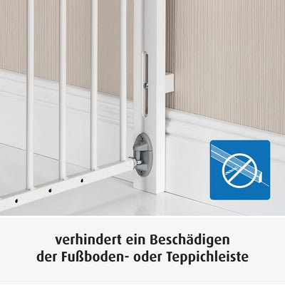 Reer WallFlex Abstandhalter zu Fussbodenleisten für alle Tür- und Treppengitter, weiss Single, Singl